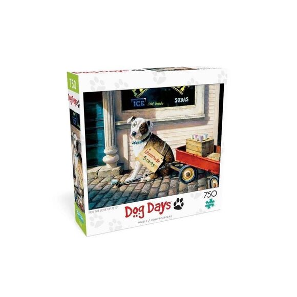 Buffalo Games Dog Days For the Love of Pete 750 pc Jigsaw Puzzle - Picture 1 of 11